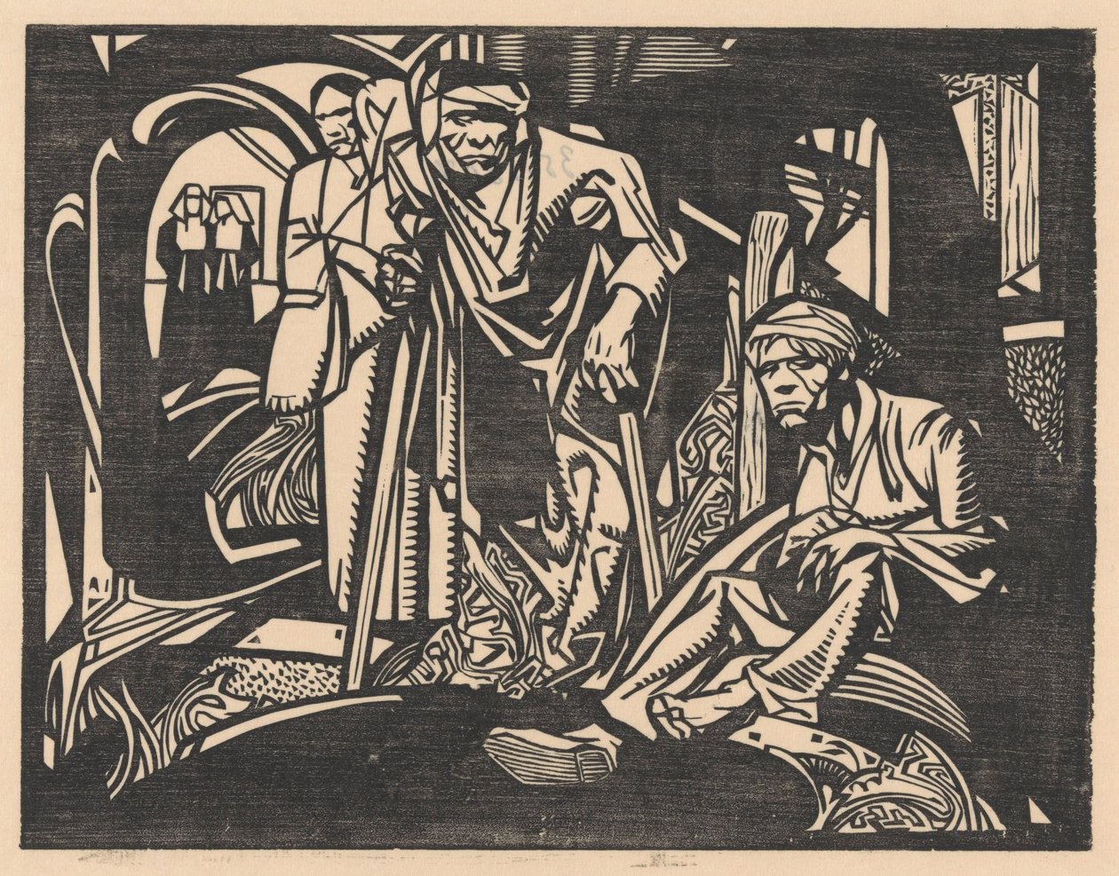 Sårad i en kyrka av Johannes Josephus Aarts