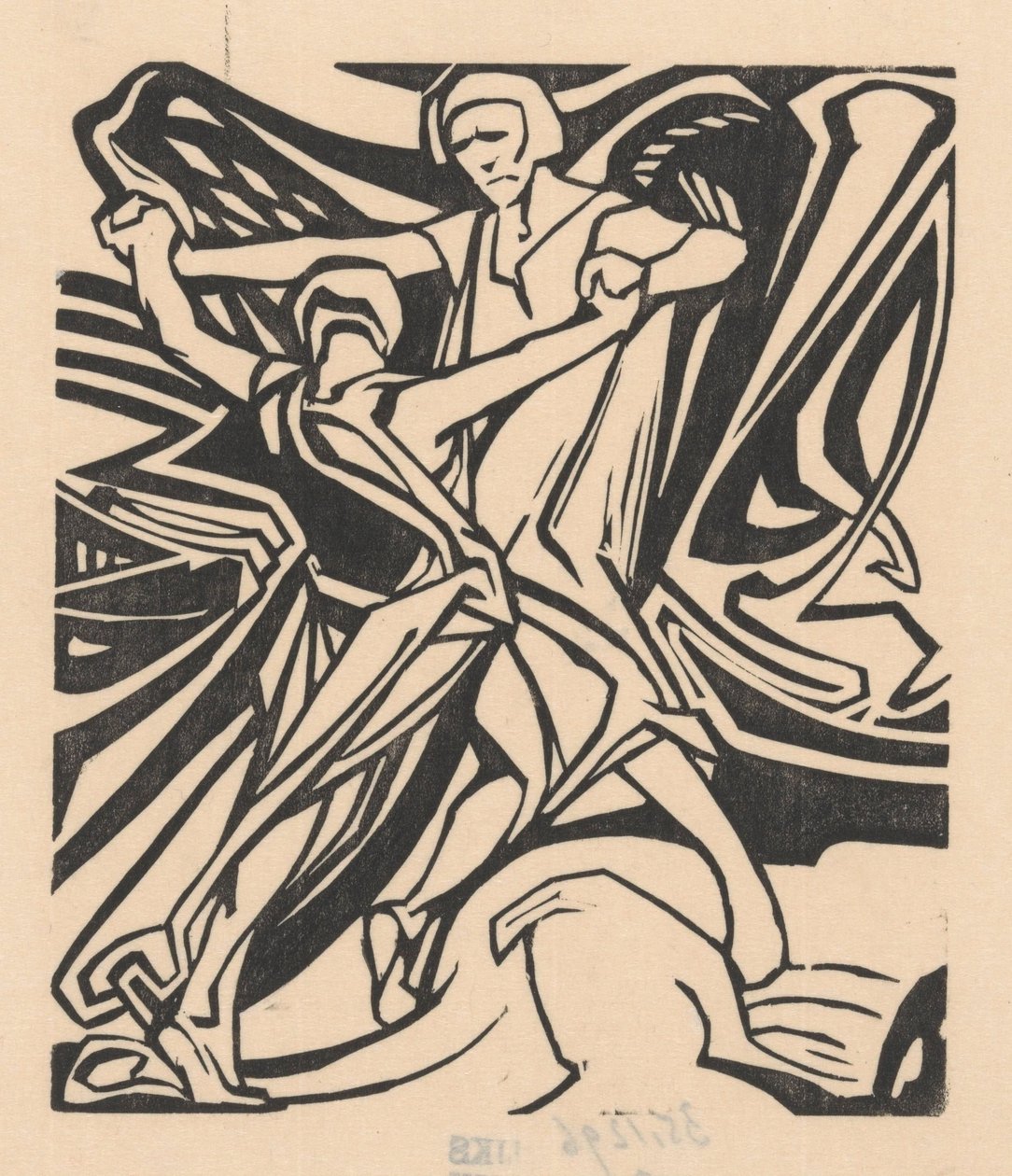 Jakob brottas med ängeln av Johannes Josephus Aarts