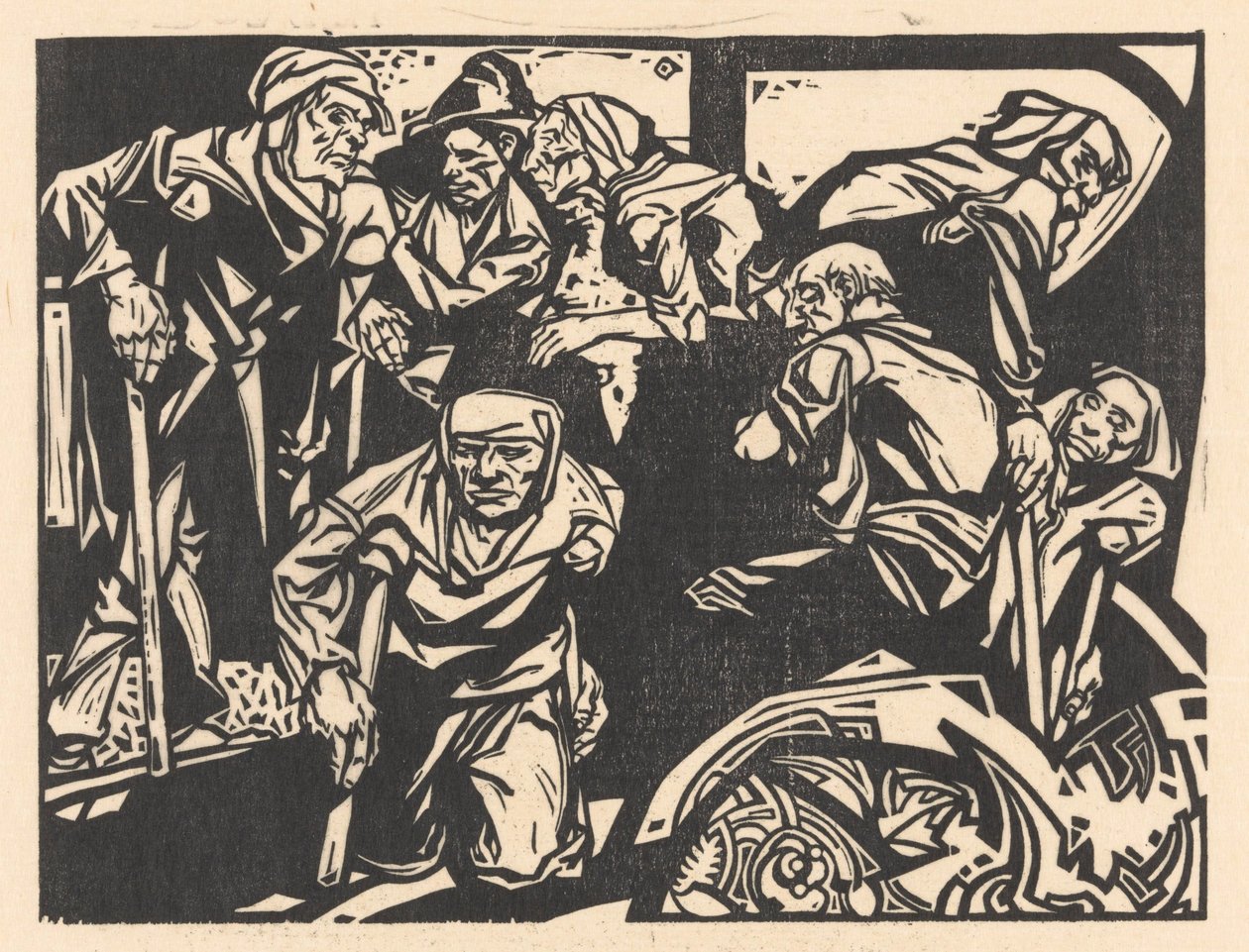Män med kryckor av Johannes Josephus Aarts