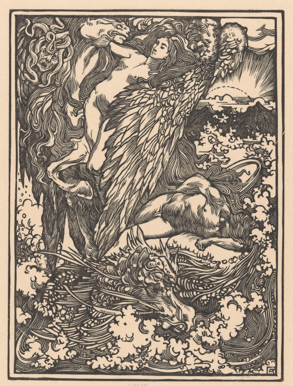 Perseus i Andromeda av Johannes Josephus Aarts