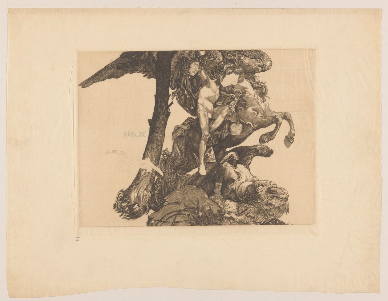Perseus och sjömonstret av Johannes Josephus Aarts