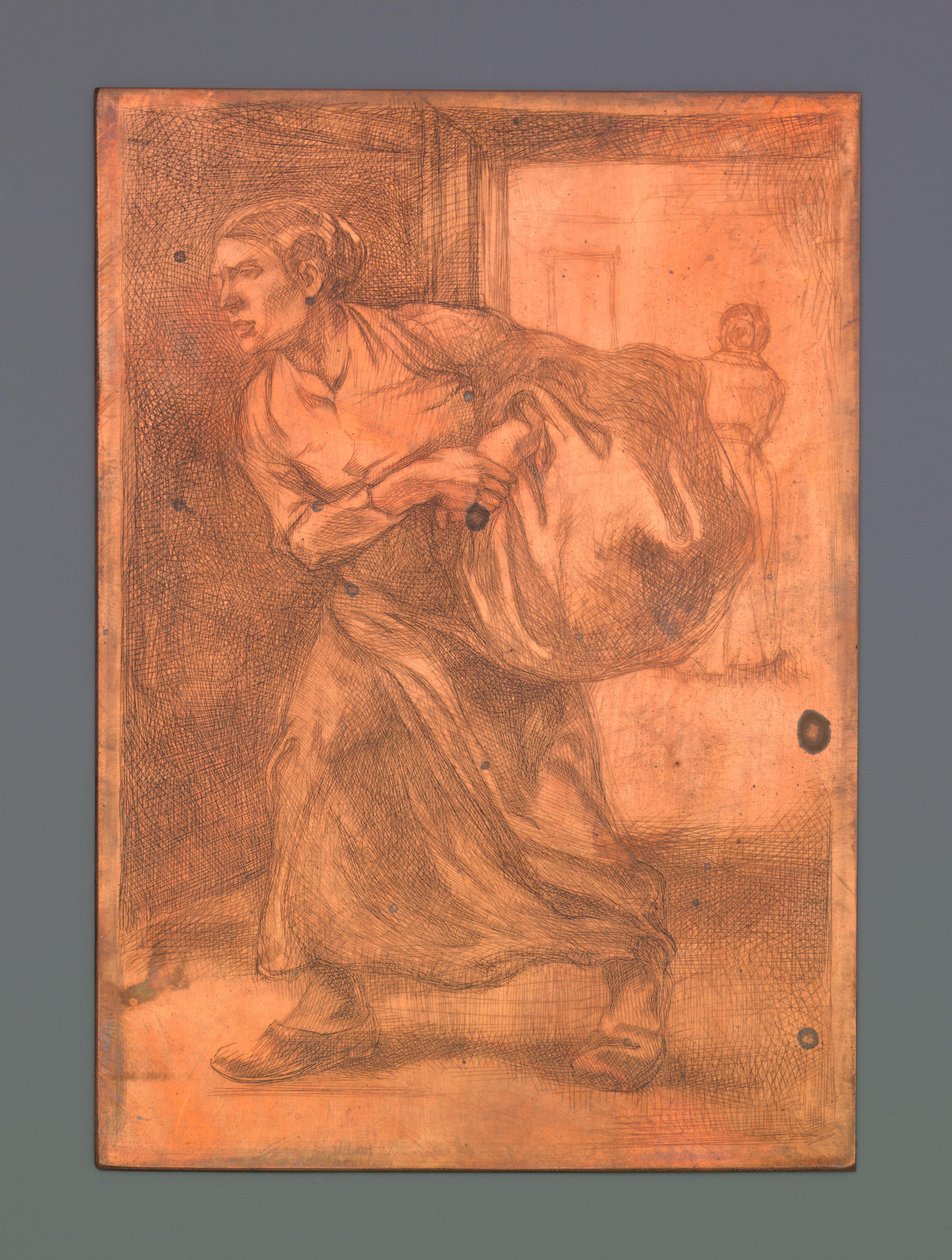 Kvinnan bär en bal av Johannes Josephus Aarts