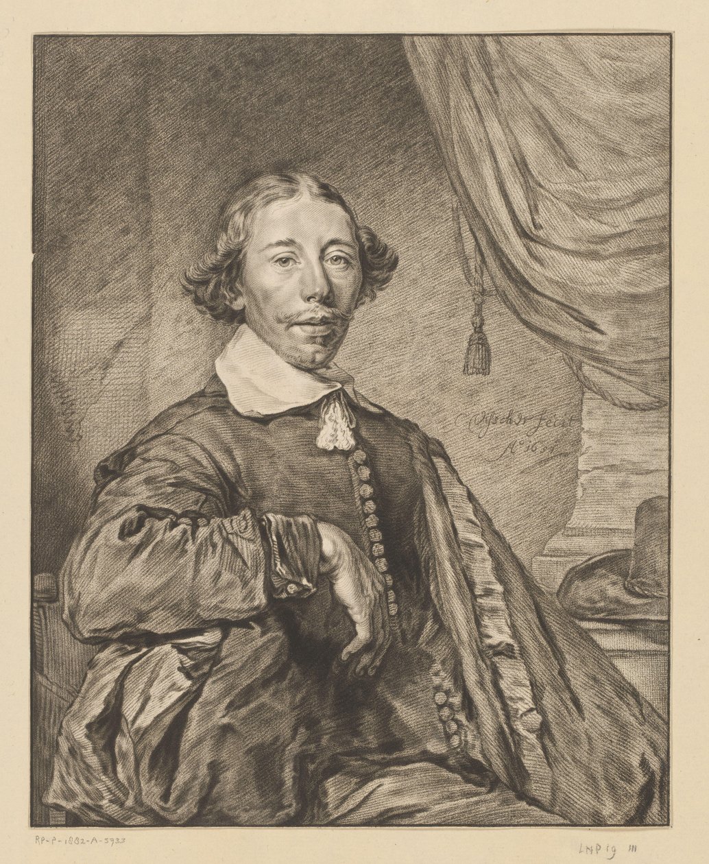 Porträtt av en man av Johannes Kornlein