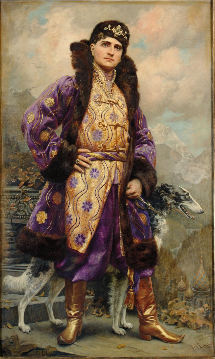 Porträtt av Iusupov (olja på duk) av Johannes Linse