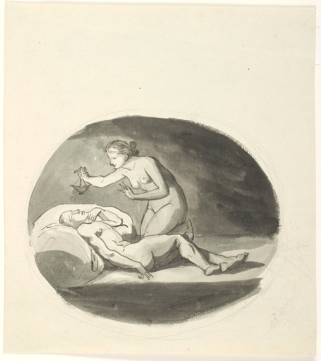 Psyche och den sovande Amoren av Johannes Senn