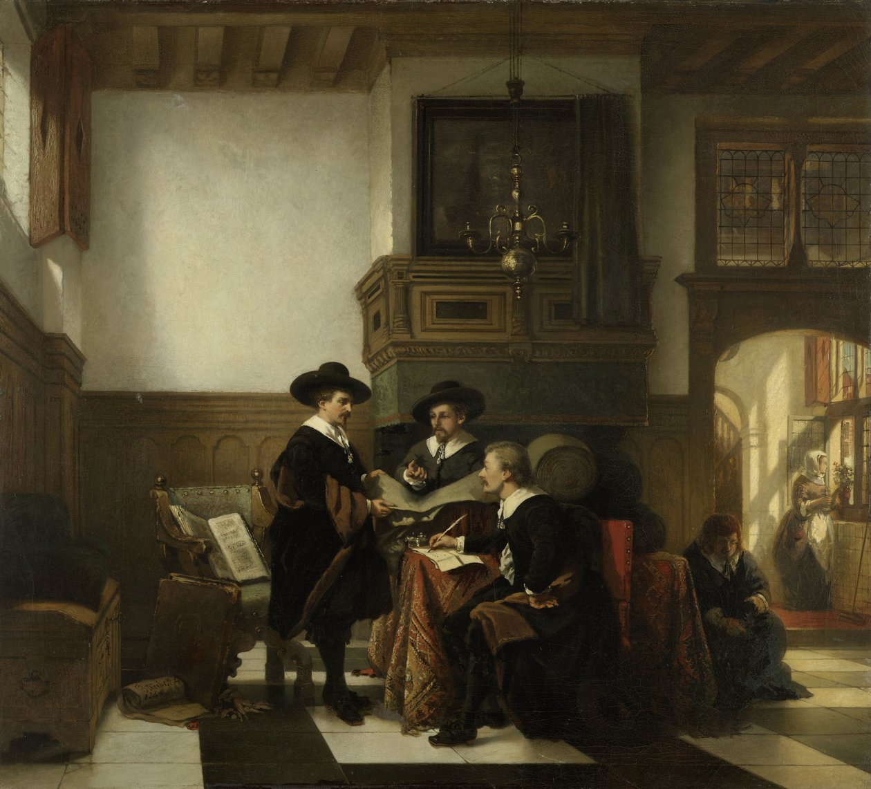 Provmästarna i Leiden Saaihal av Johannes Stroebel