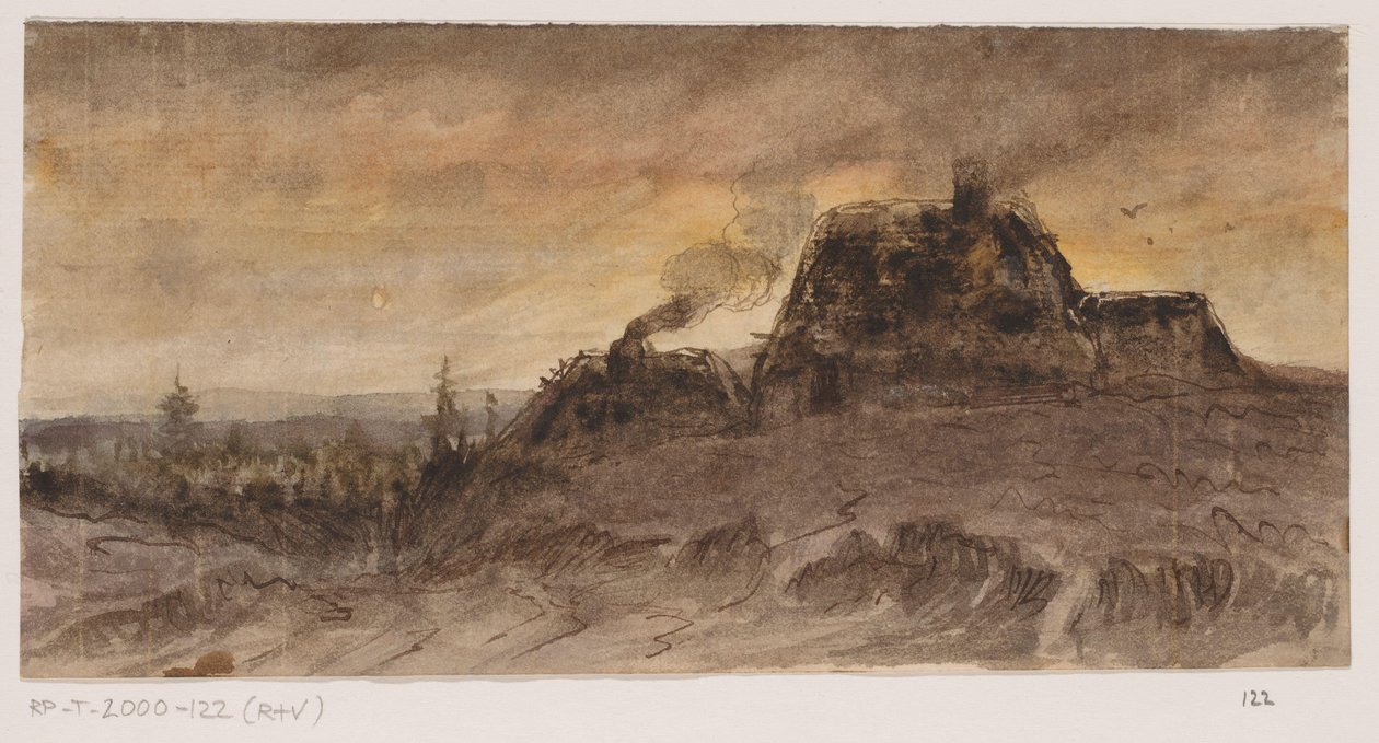 Daglönarhus av Johannes Tavenraat (signed by artist)