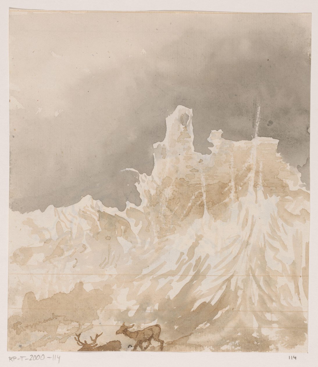 Ruiner i Ardennerna av Johannes Tavenraat (signed by artist)