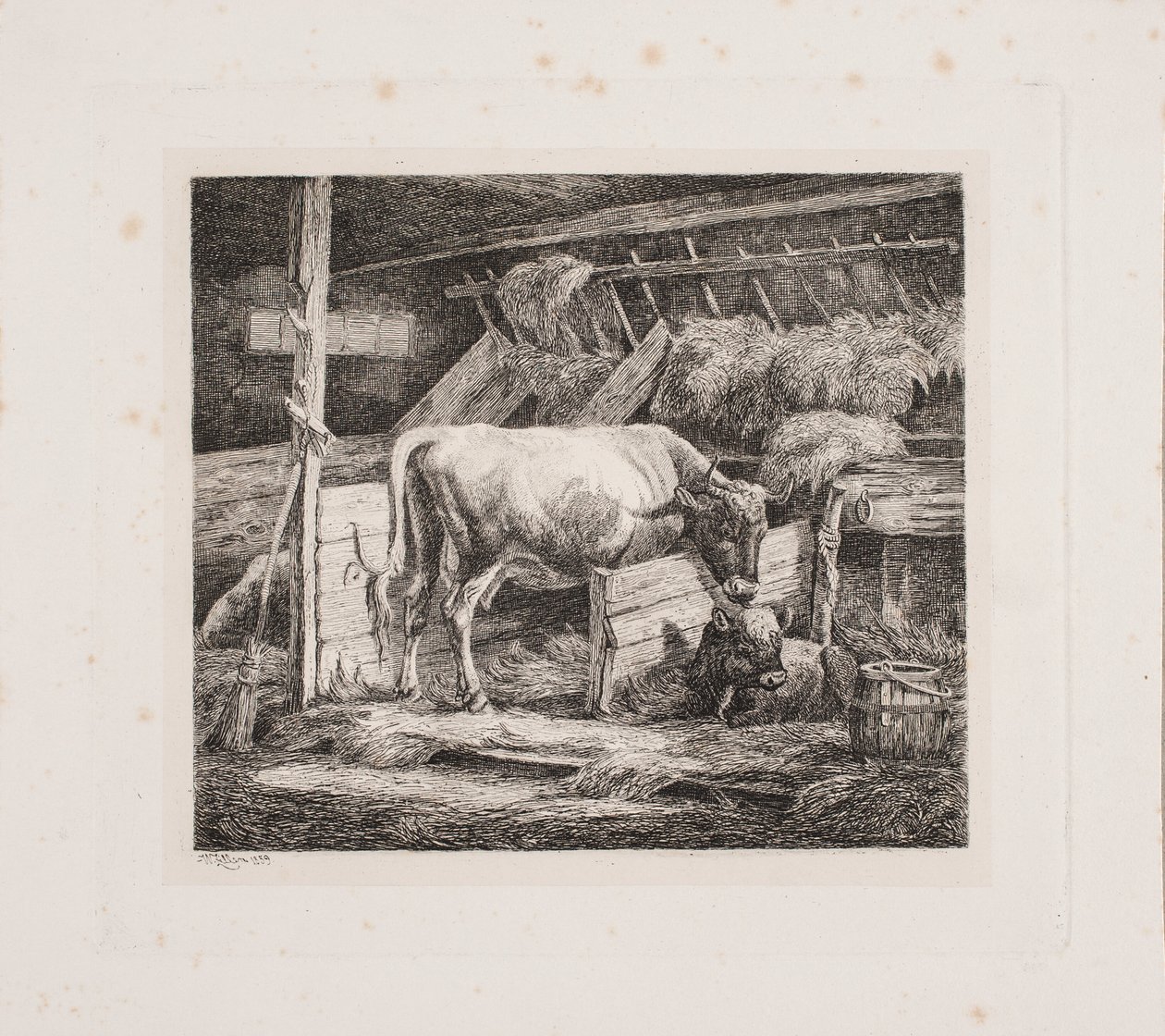 En ladugård av Johannes Wilhelm Zillen