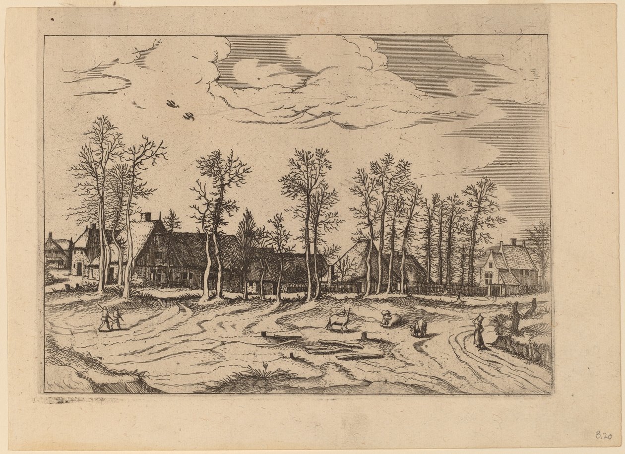 Gårdar av Johannes and Lucas van Doetechum after Master of the Small Landscapes