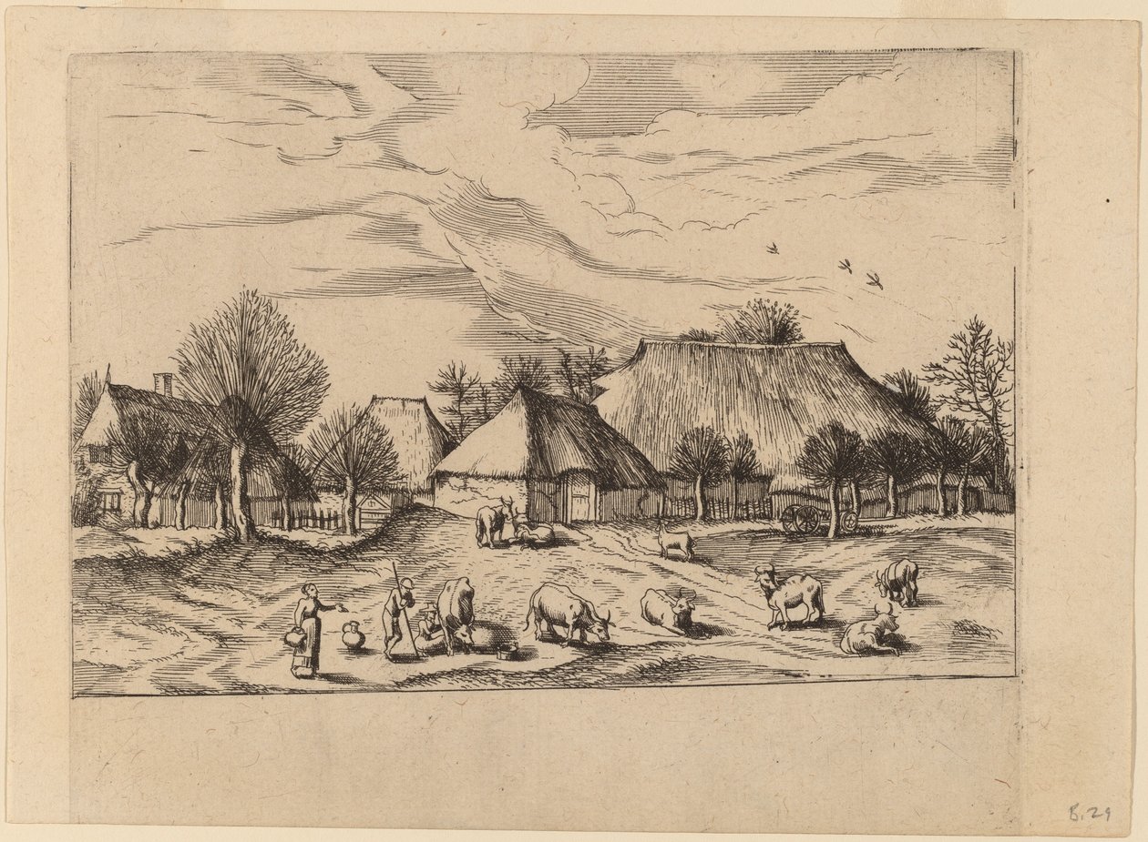 Gårdar av Johannes and Lucas van Doetechum after Master of the Small Landscapes