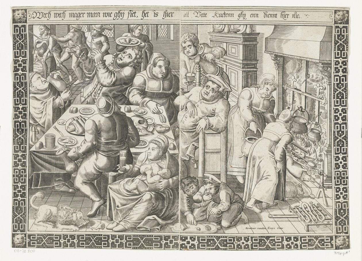 Det feta köket av Johannes of Lucas van Doetechum