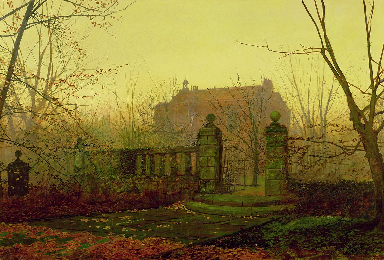 Höstmorgon av John Atkinson Grimshaw