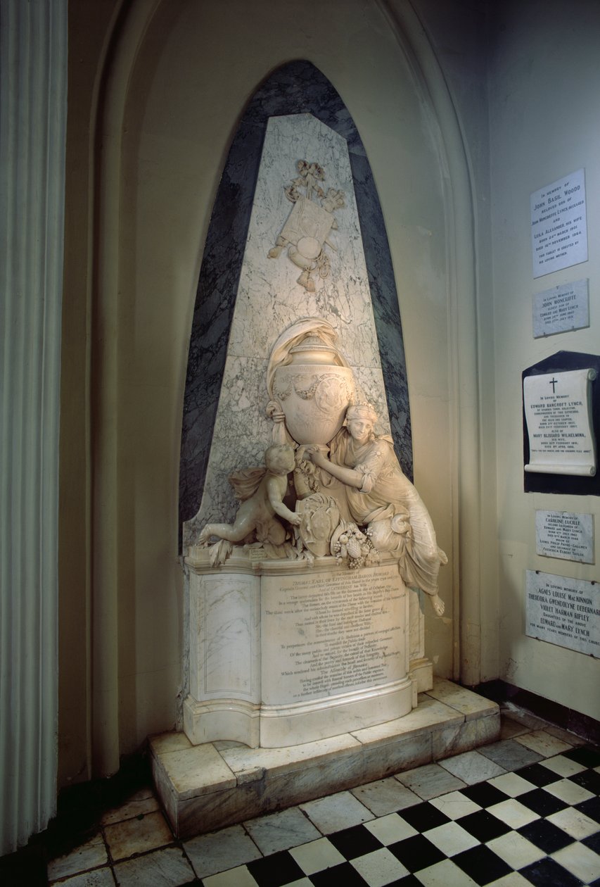 Monument till Earl of Effingham, 1796 (marmor) av John Bacon