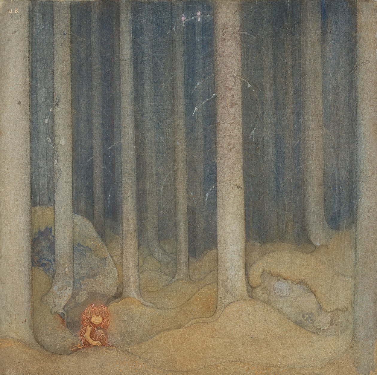 Humpe dans les bois av John Bauer