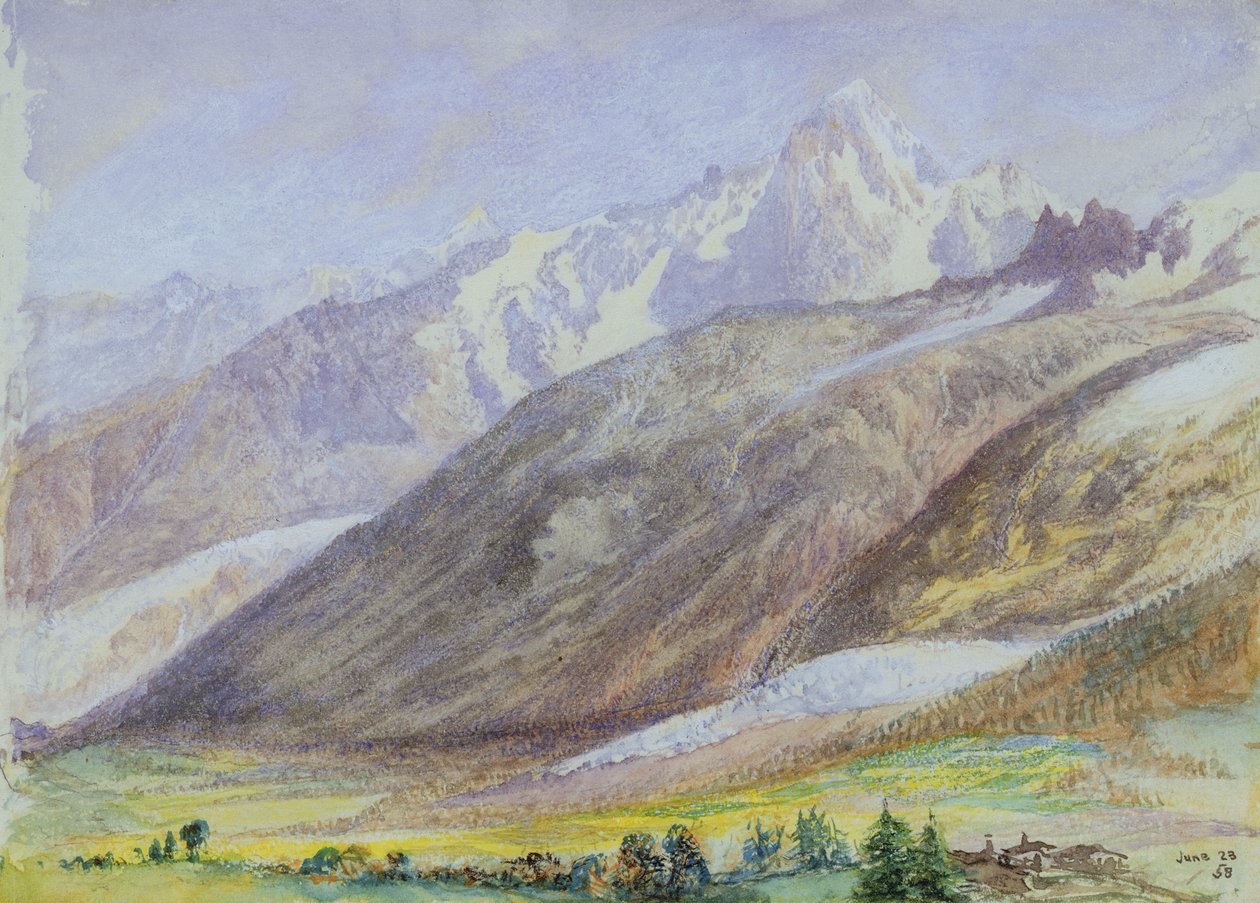 Bergsscen, 23 juni 1858 av John Brett