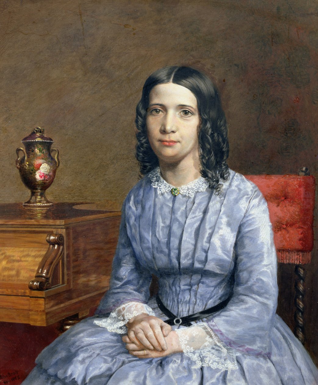 Porträtt av Matilda Bury, 1855 av John Brett