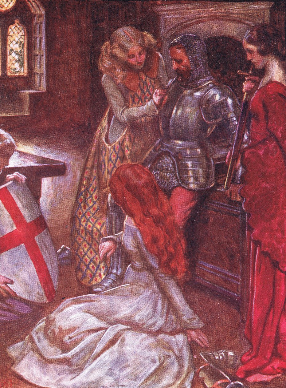 Christian beväpnad av John Byam Liston Shaw