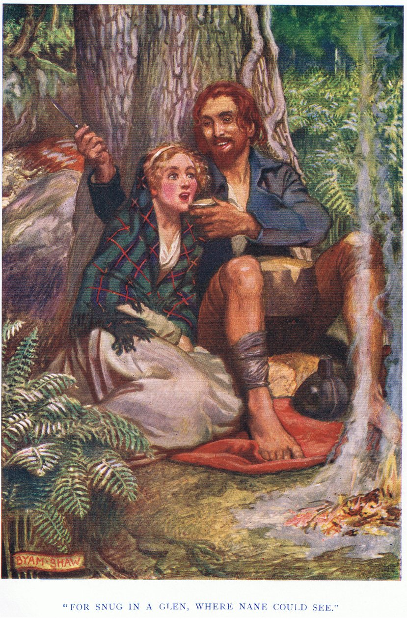 För ombonad i en dal, där Nane kunde se, 1928 av John Byam Liston Shaw