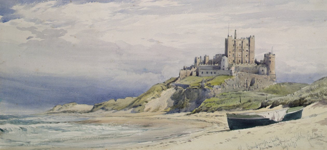 Bamburgh slott av John Callow