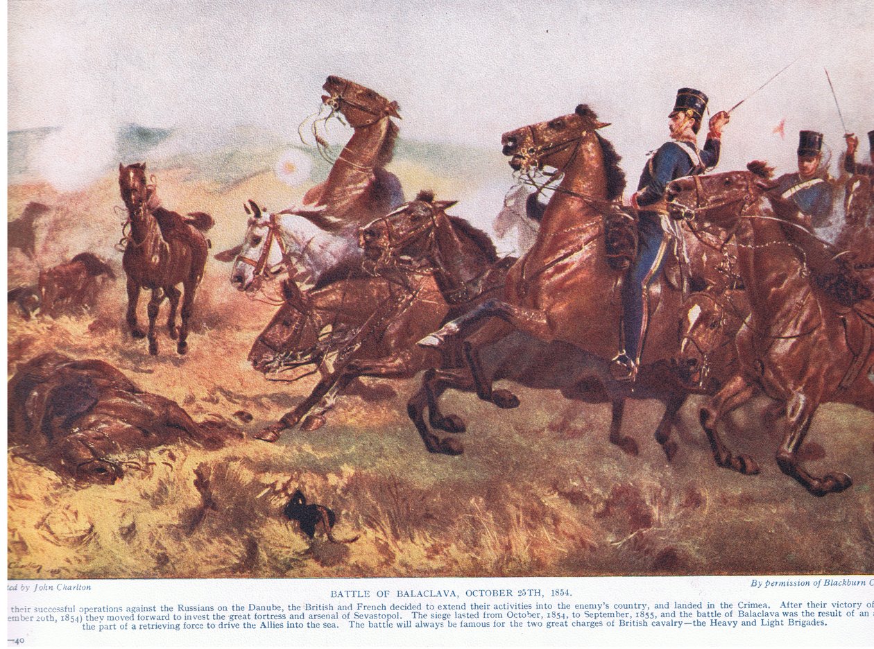 Slaget vid Balaclava oktober 1854 av John Charlton