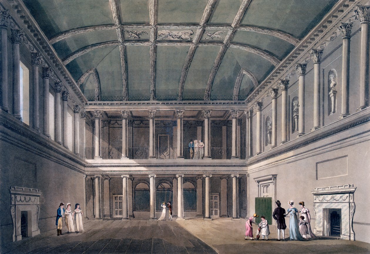Bath, the Concert Room, från "Bath, Illustrated by a Series of Views", publicerad 1805 av John Claude Nattes