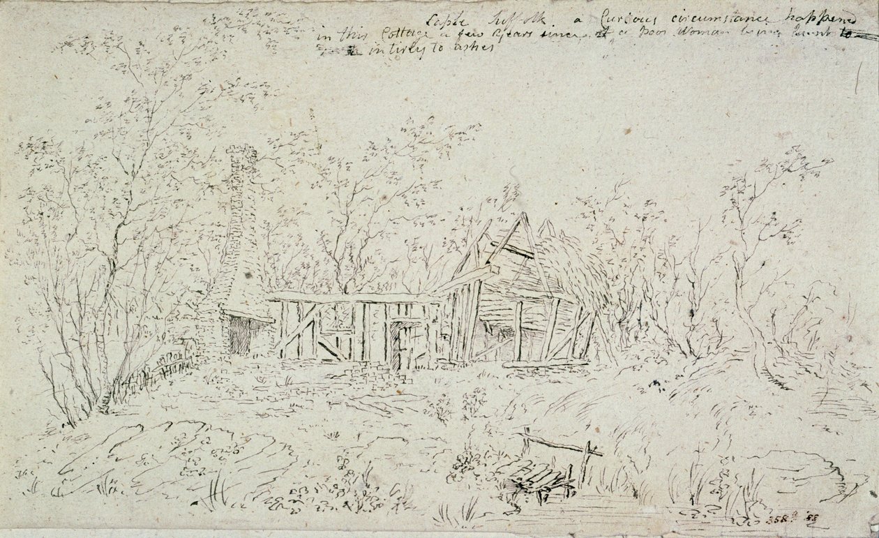 En ruinstuga i Capel, Suffolk, 1796 av John Constable