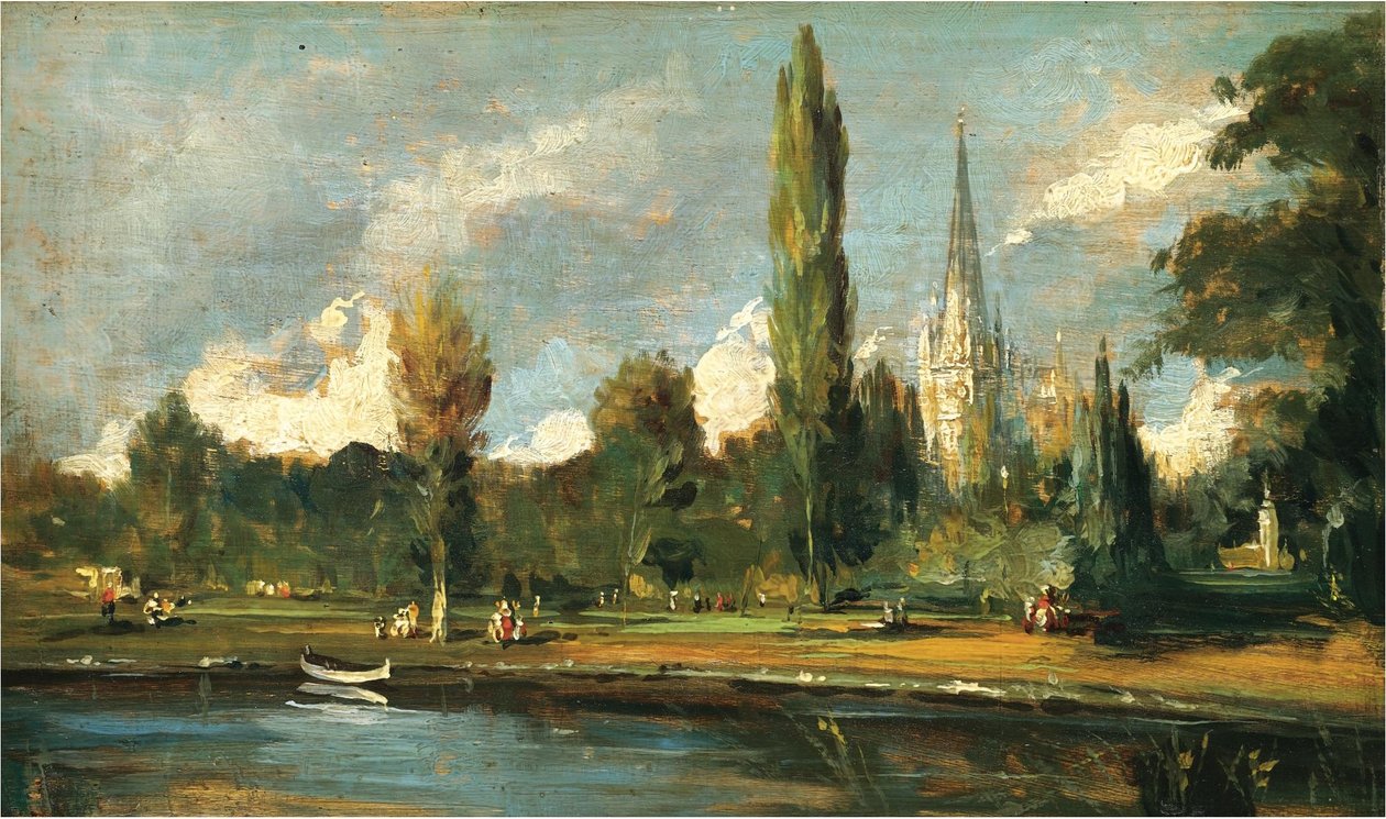 A view of Salisbury Cathedral av John Constable