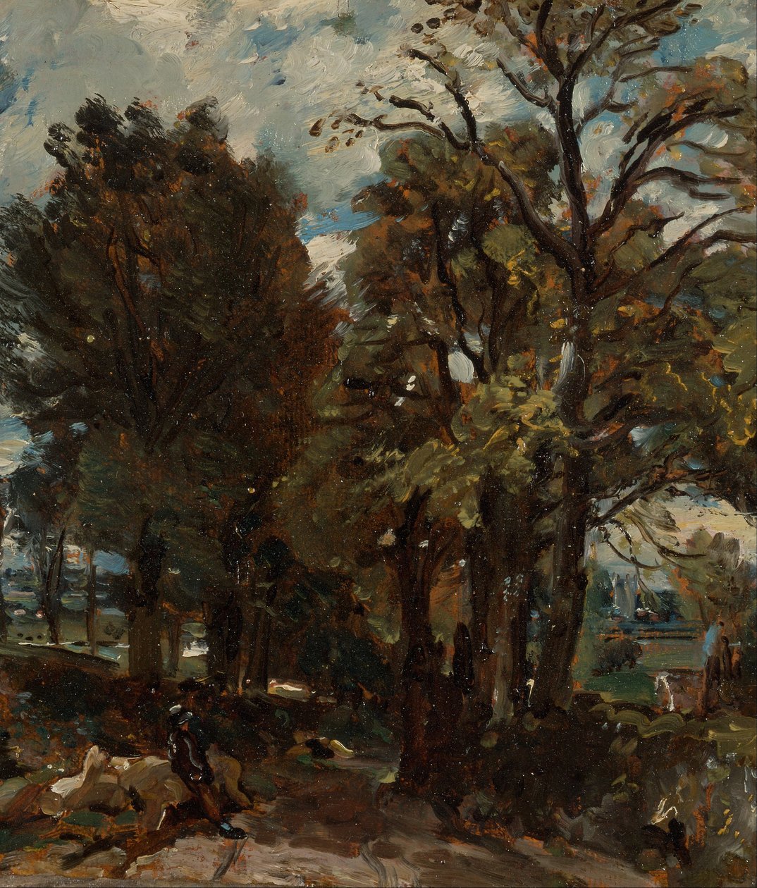 Fen Lane, East Bergholt av John Constable