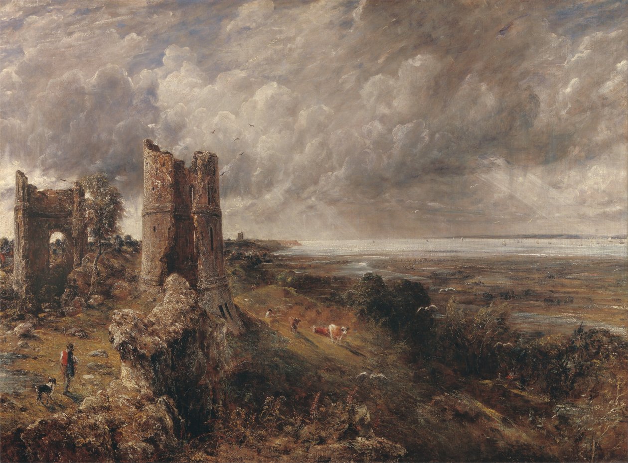 Hadleigh Castle, The Mouth of the Thames--Morning after a Stormy Night av John Constable