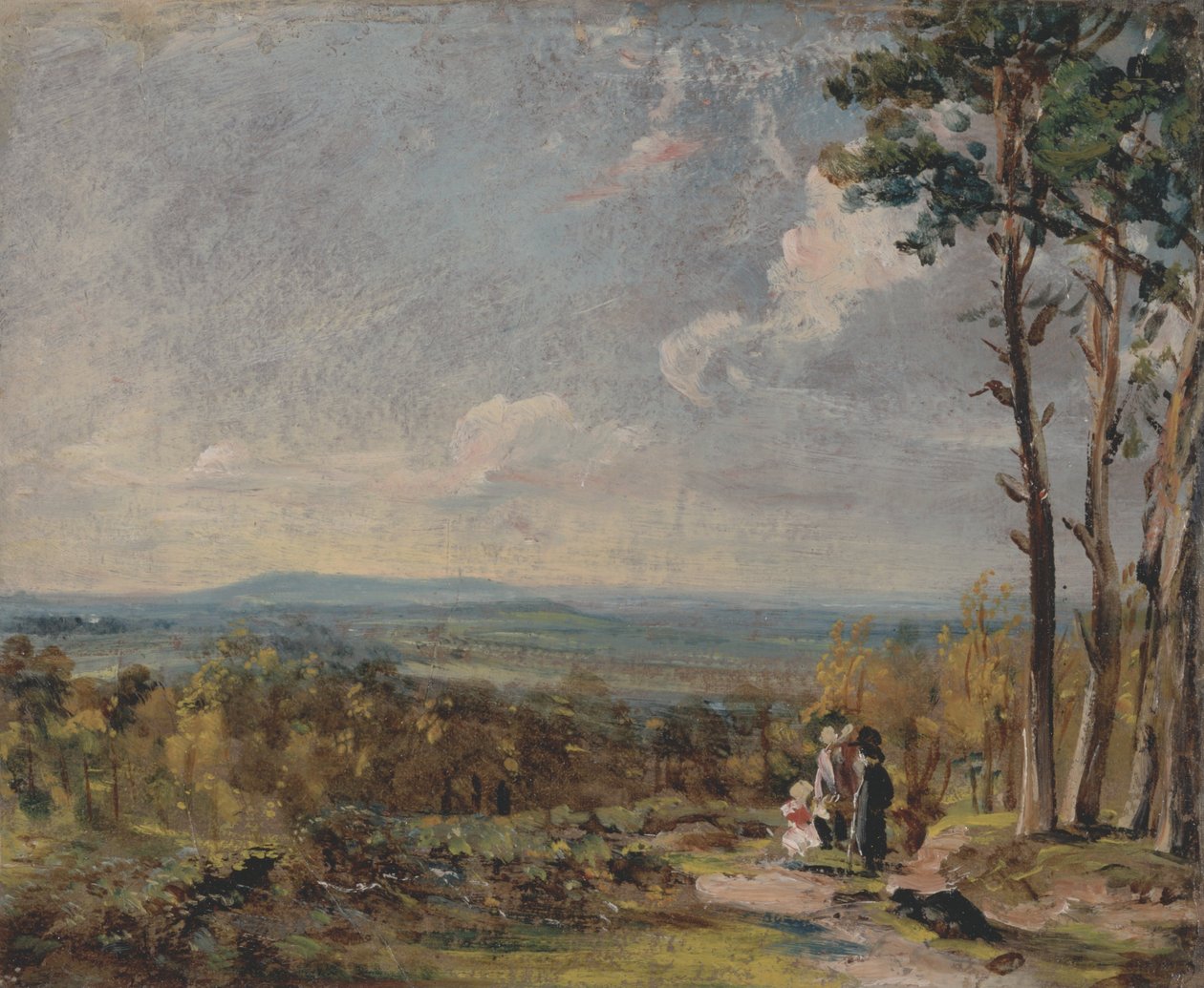 Hampstead Heath Looking Towards Harrow av John Constable