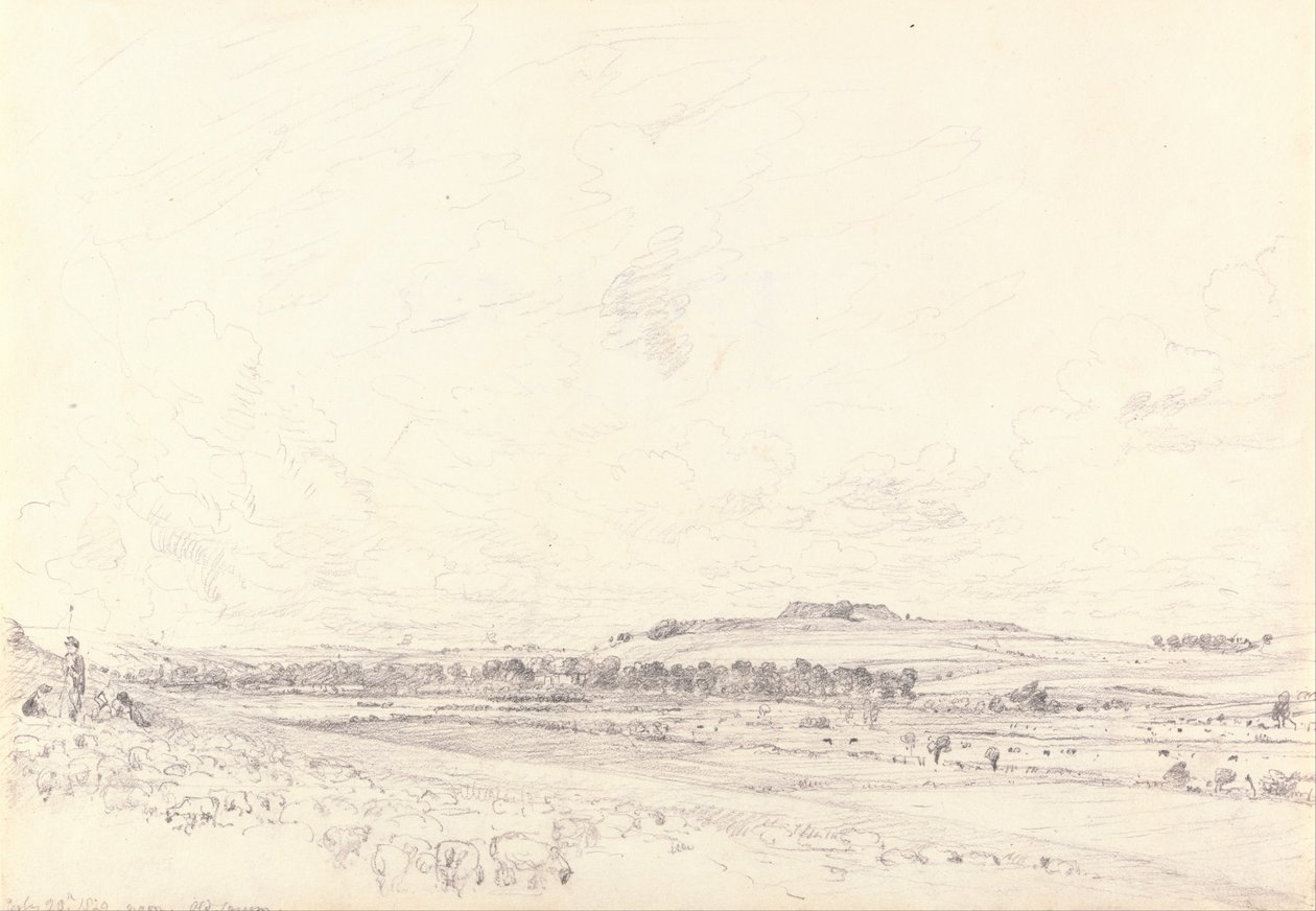 Old Sarum at Noon av John Constable