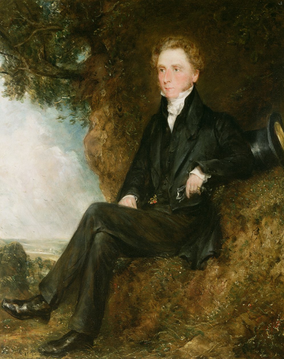Porträtt av Dr Thomas Simcox Lea, ca 1828 (par 95339) av John Constable