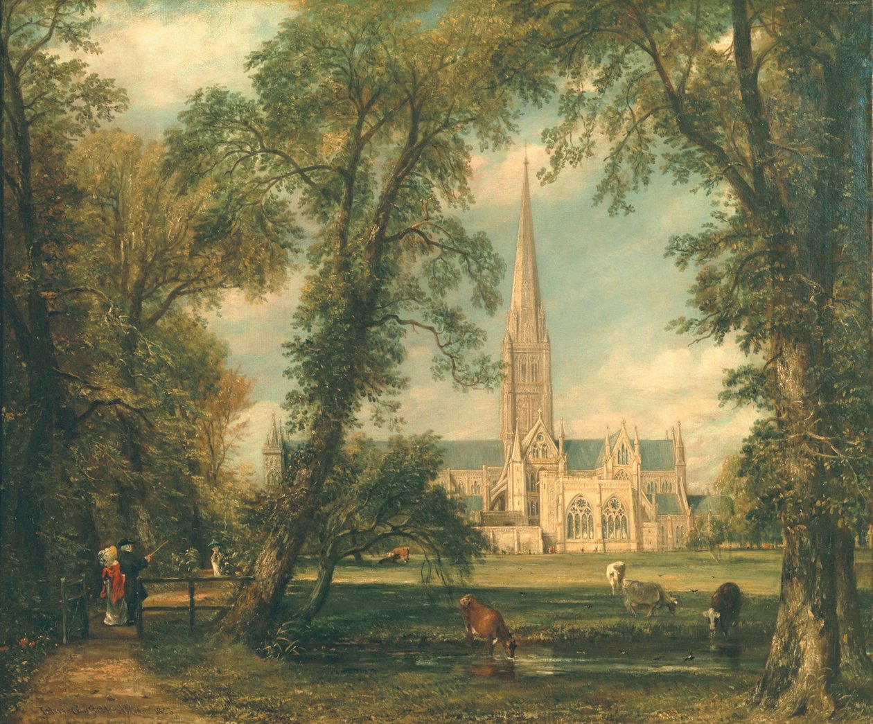 Salisbury Cathedral från Bishop