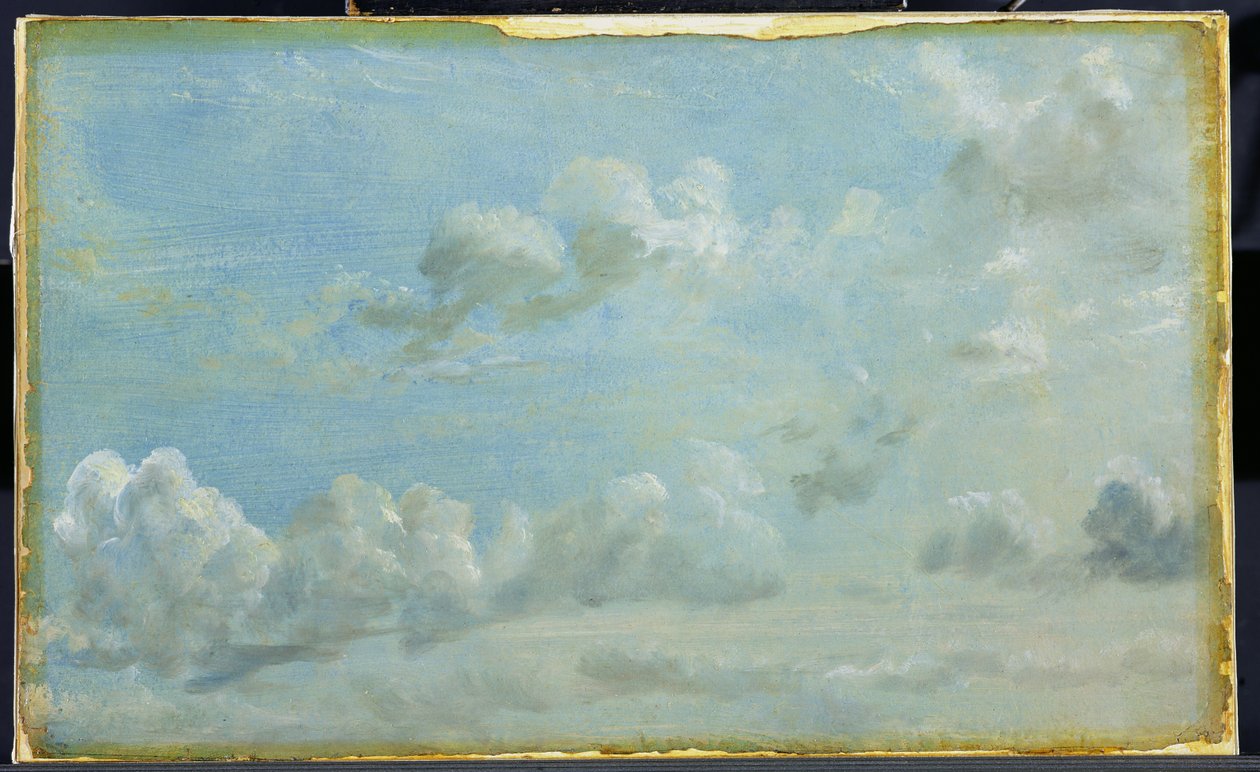Study of Cumulus Clouds, 1822 (olja på papper fastställt på panel) av John Constable