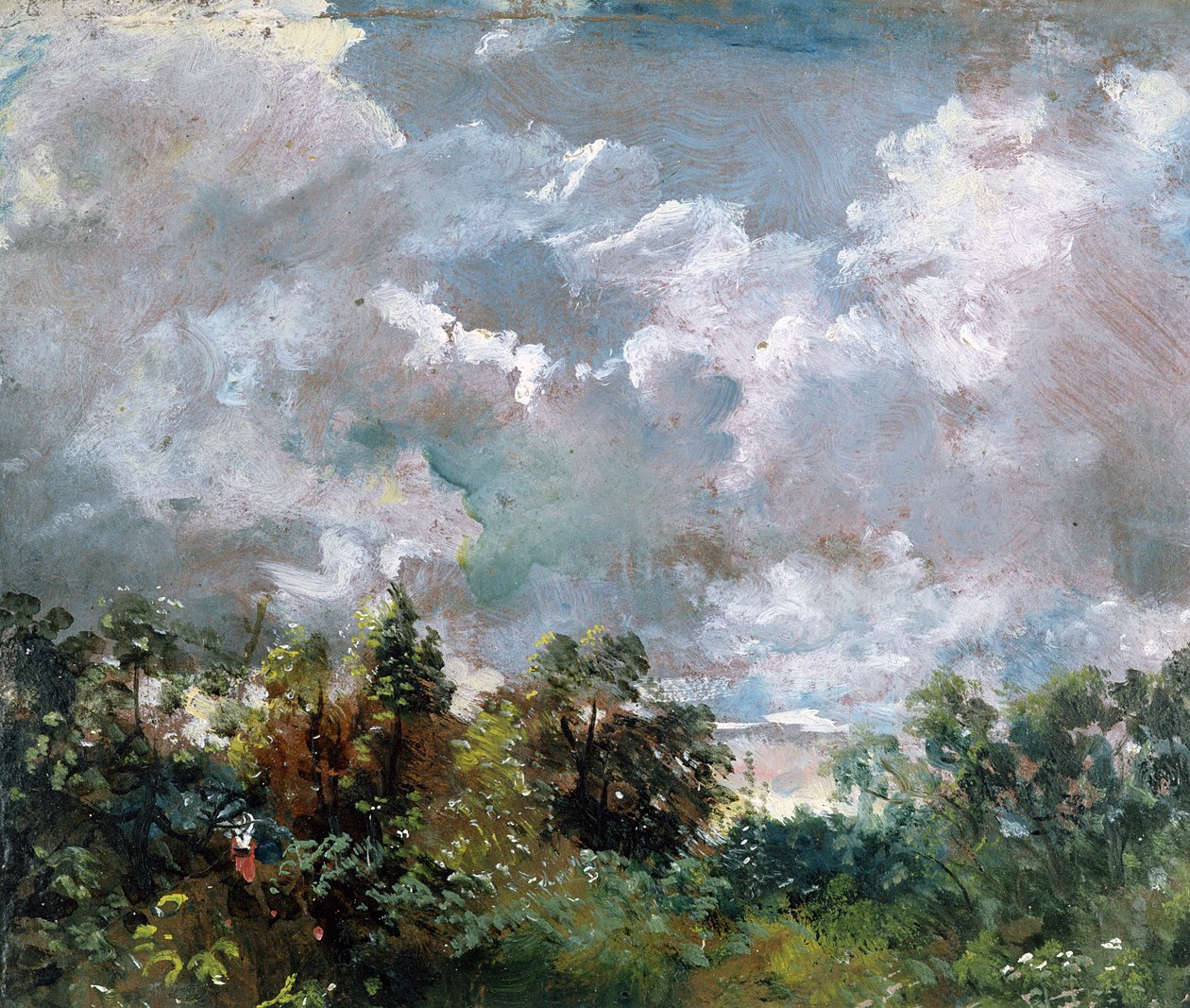 Studie av himmel och träd av John Constable