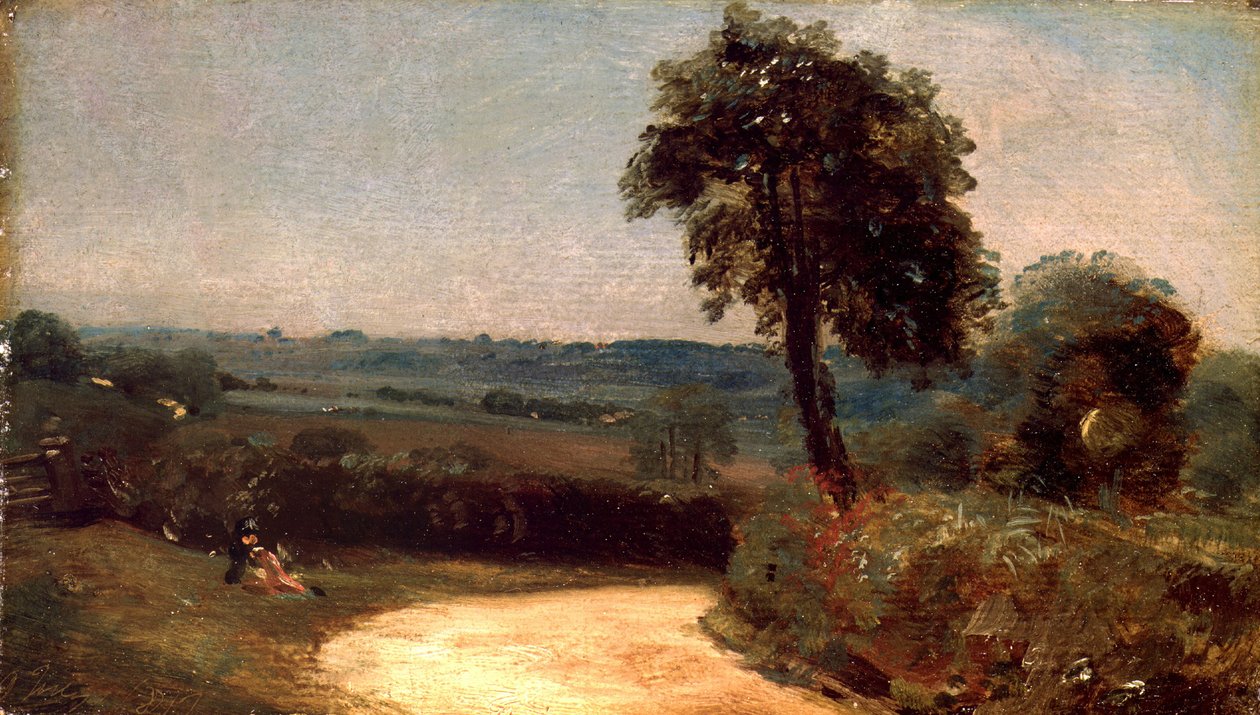 The Lane from East Bergholt to Flatford av John Constable