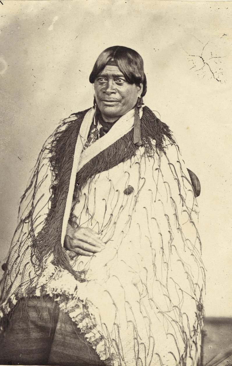Queen of Tairoa, ca 1860 (albumintryck) av John Nicol Crombie