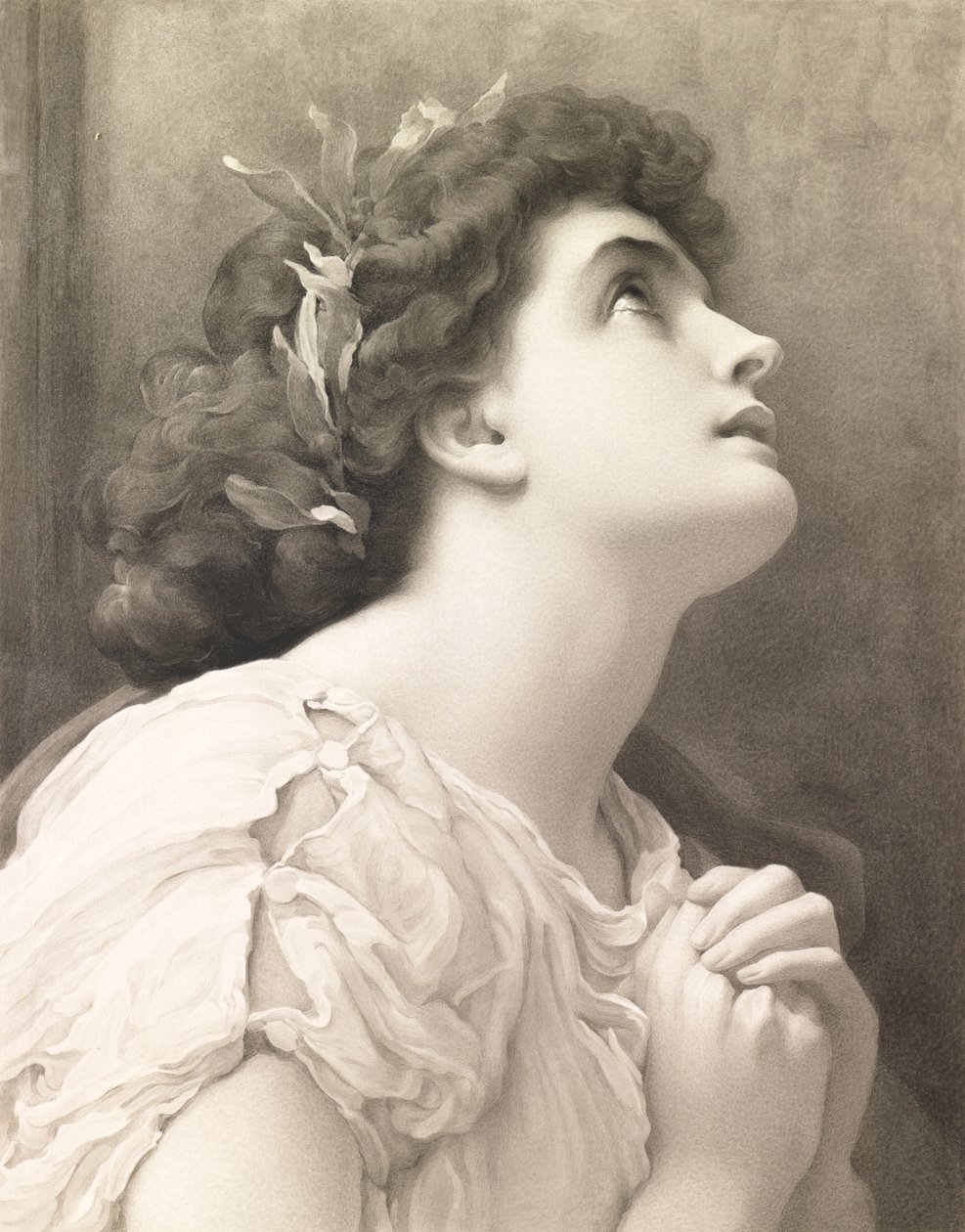 Faith, efter Leighton, 1900 (akvarell) av John Douglas Miller