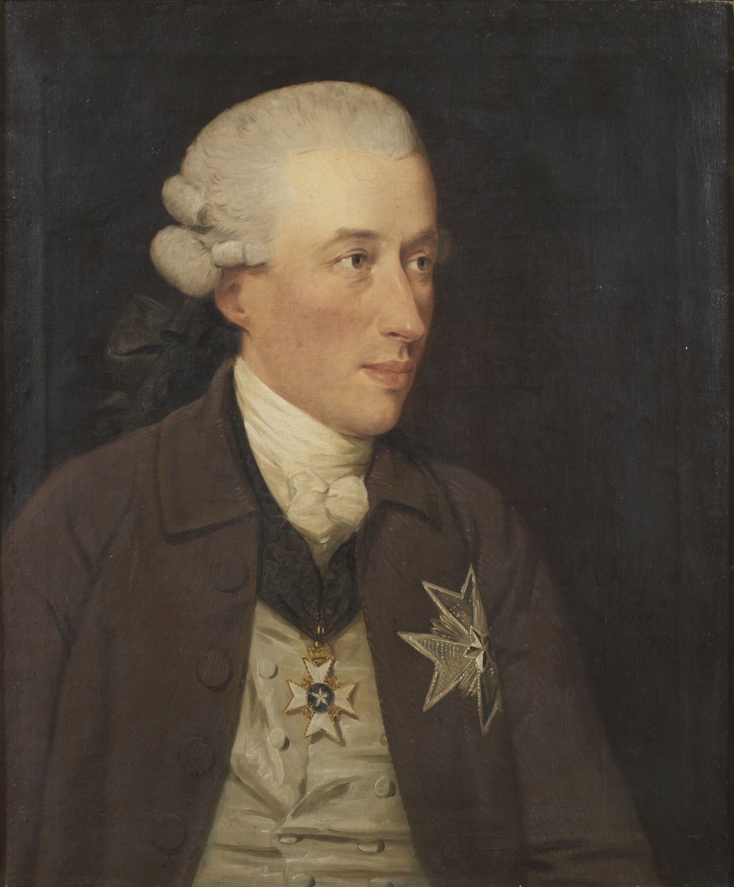 Portrait of Baron Gustaf Adam von Nolcken (1733-1813) av John Downman