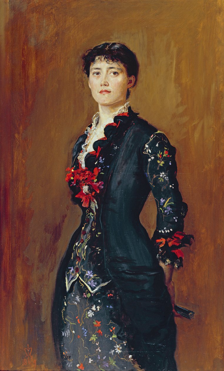 Porträtt av Louise Jopling, 1879 av John Everett Millais