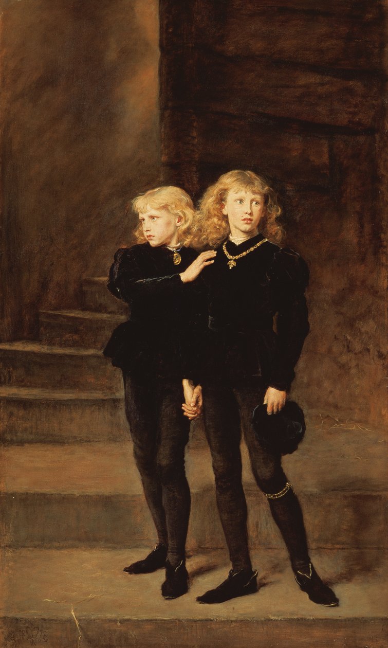 Prinsarna Edward och Richard i tornet, 1878 av John Everett Millais