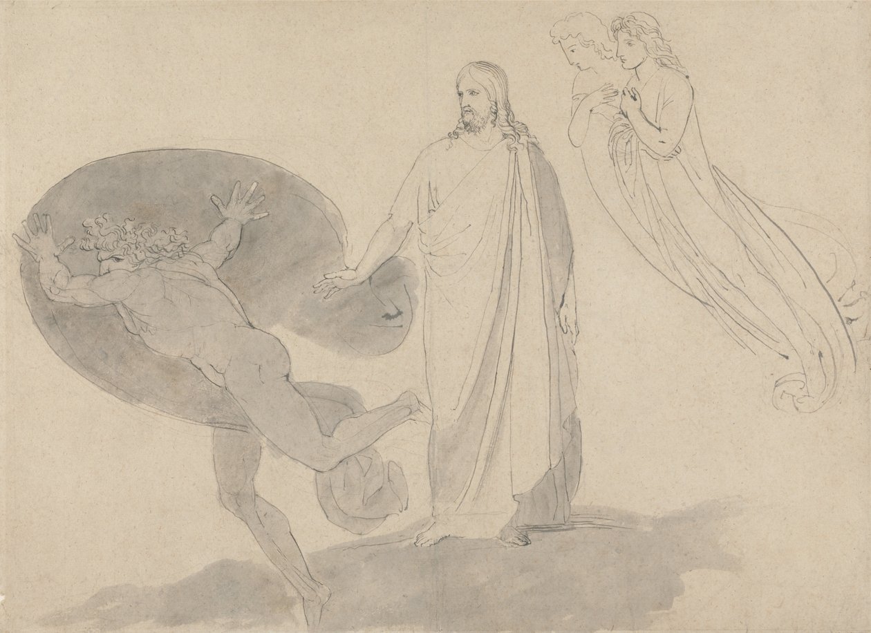 Ta dig bakom mig, Satan av John Flaxman
