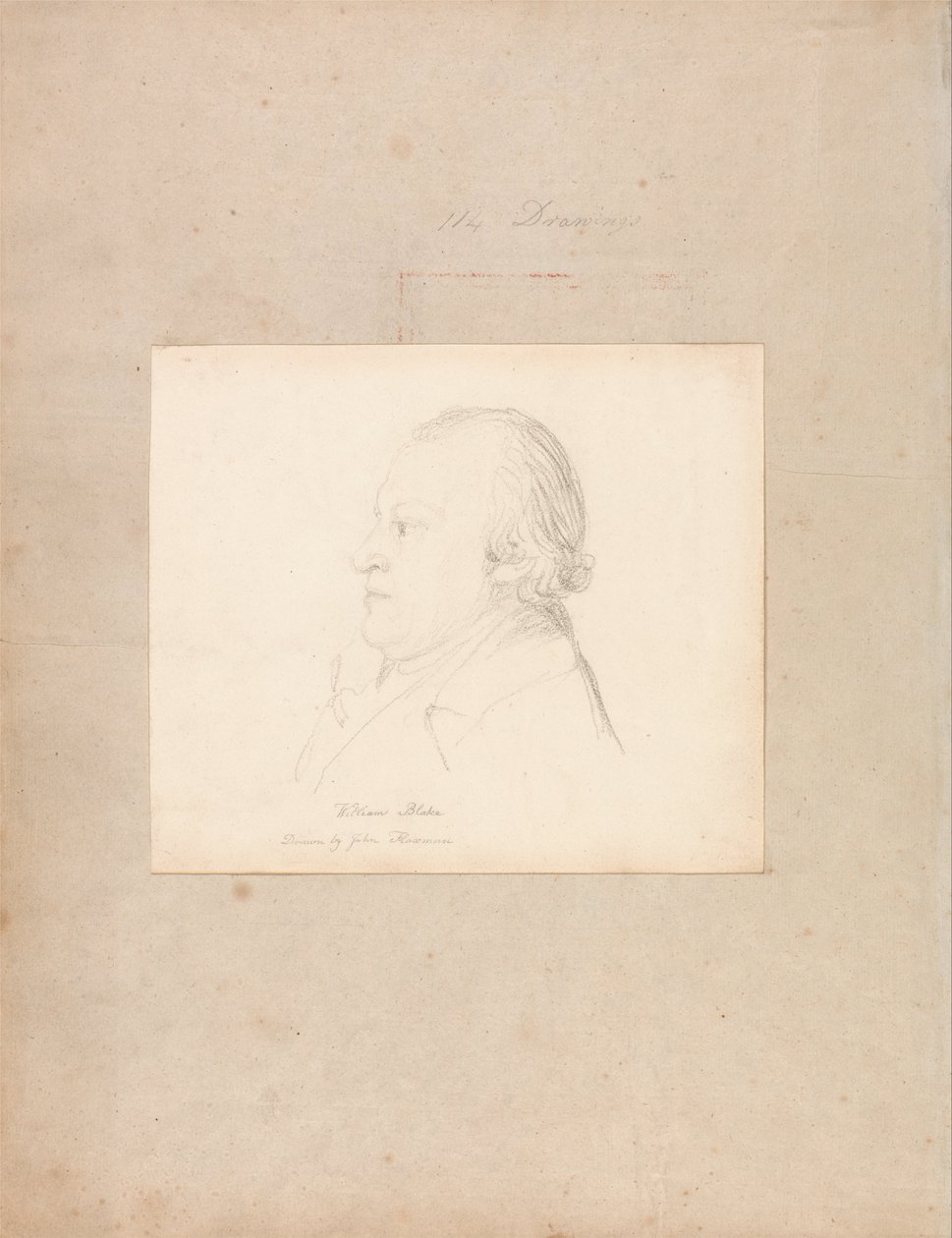 Porträtt av William Blake av John Flaxman