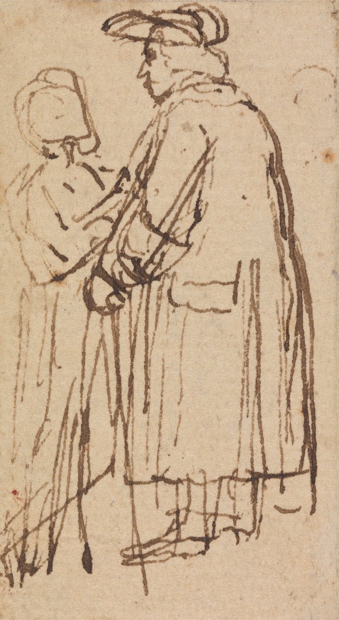 Studie av en gentleman, kallad Dr. Johnson av John Flaxman