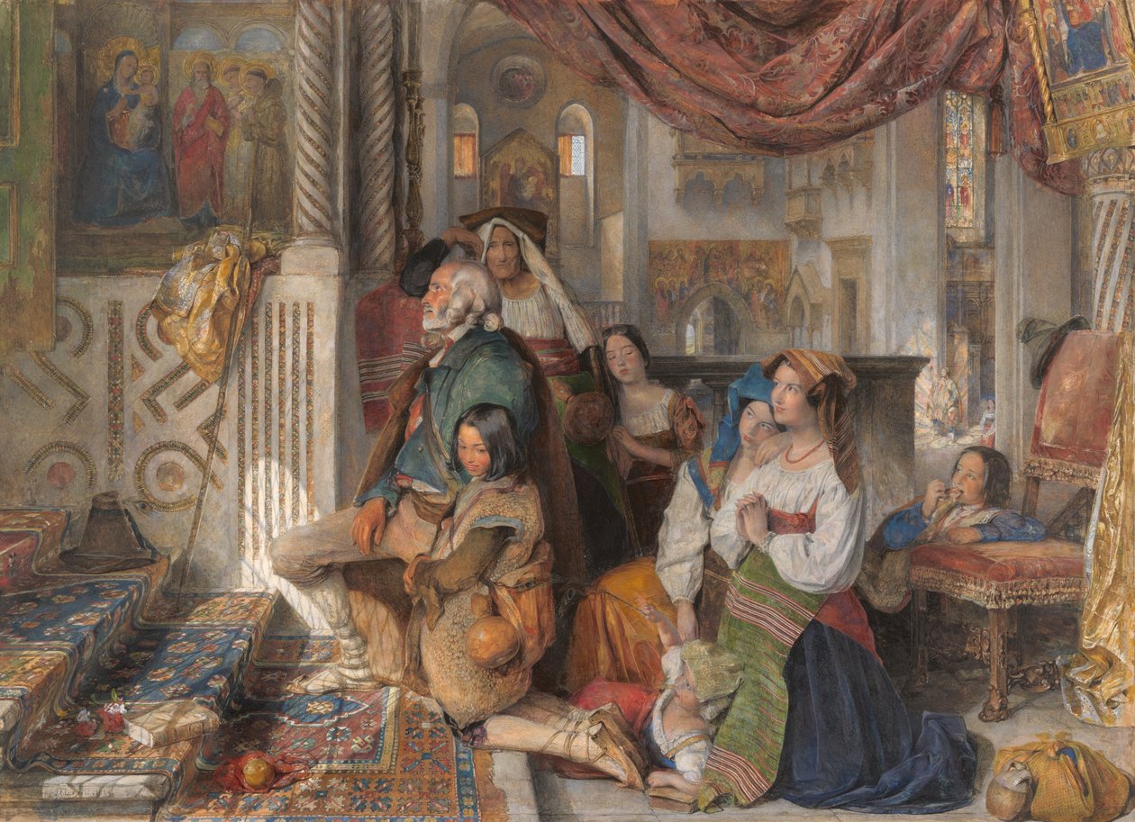 Roman Pilgrims av John Frederick Lewis