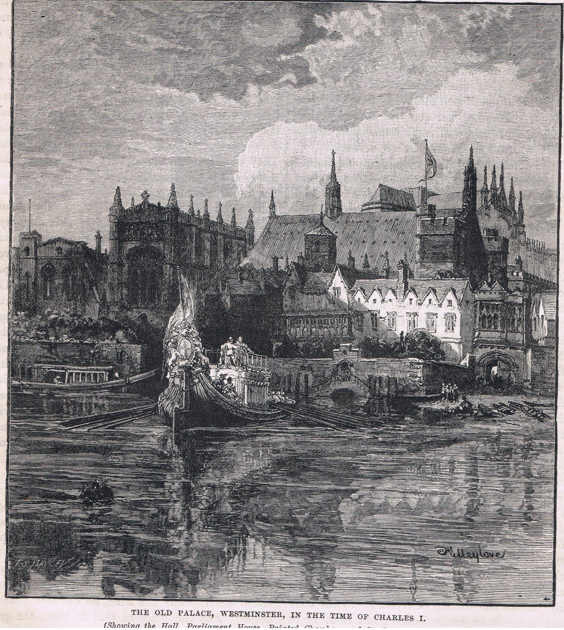 Westminsterpalatset under Karl I:s tid 1604 av John Fulleylove