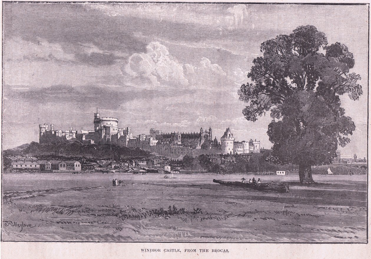Windsor Castle från Brocas av John Fulleylove