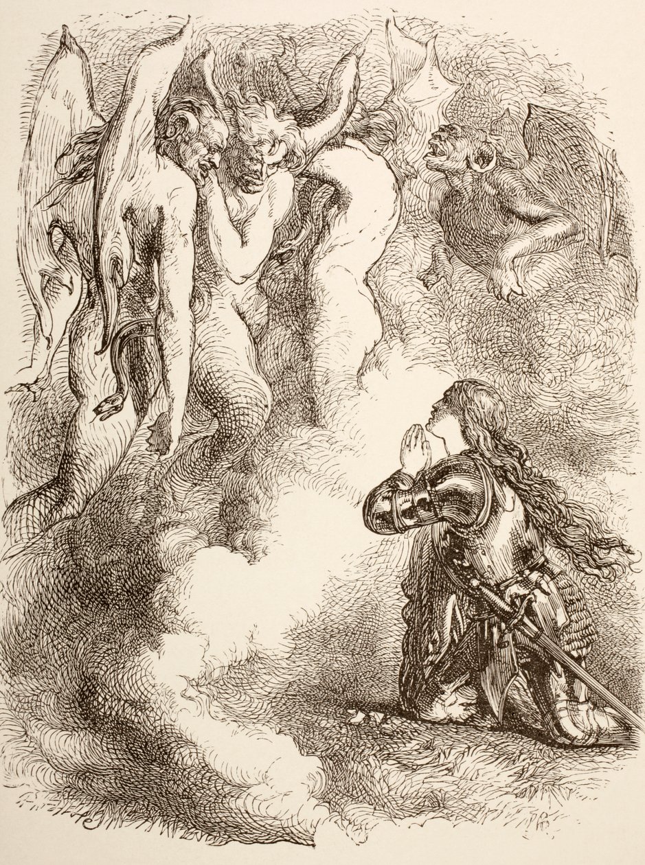 Joan la Pucelle övergiven av sina vänner, 1890 av John Gilbert