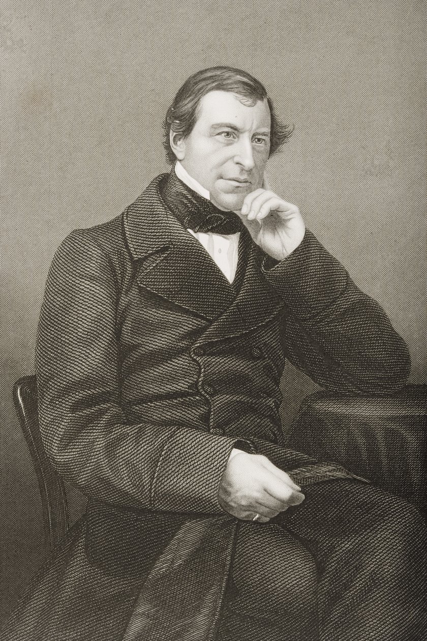 Frederick Thesiger (1794-1878) 1st Lord Chelmsford, graverad av D.J. Pund från ett fotografi, från 